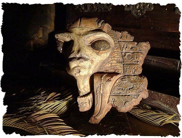 Egyptian Alien Statue small